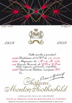 Richard Lippold - Etiquette Mouton Rothschild 1959