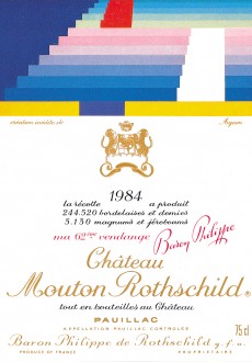 Etiquette Mouton Rothschild 1984
