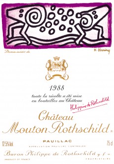 Etiquette Mouton Rothschild 1988