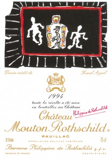 Etiquette Mouton Rothschild 1994