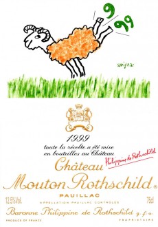 Etiquette Mouton Rothschild 1999