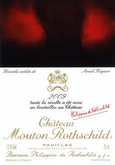 Etiquette Mouton Rothschild 2009