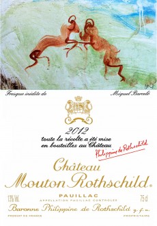 Etiquette Chateau Mouton Rothschild 2012
