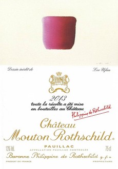 Chateau Mouton Rothschild 2013 label