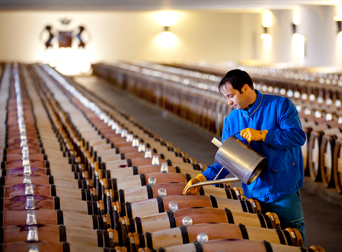 <p>Topping up involves regularly filling up the barrels to make up for losses through evaporation.</p>
