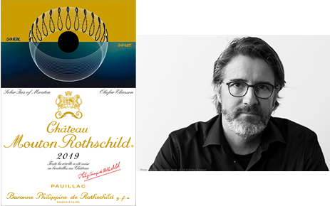 Chateau Mouton Rothschild 2019 label Olafu Eliasson