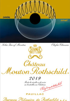 Chateau Mouton Rothschild 2019 label