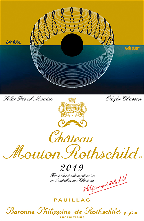 Chateau Mouton Rothschild 2019 label