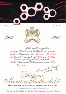 Etiquette Mouton Rothschild 1967