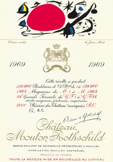 Etiquette Mouton Rothschild 1969