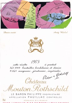 Etiquette Mouton Rothschild 1975