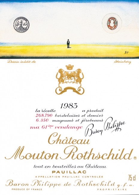 Etiquette Mouton Rothschild 1983