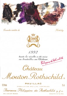 Etiquette Mouton Rothschild 1992