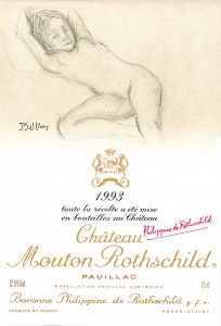 Balthus - Etiquette Mouton Rothschild 1993