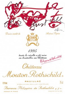 Etiquette Mouton Rothschild 1995