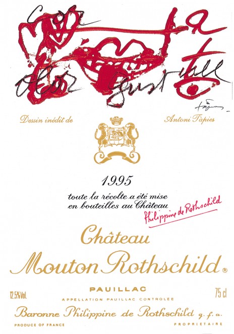 Etiquette Mouton Rothschild 1995