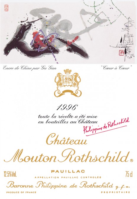 Etiquette Mouton Rothschild 1996