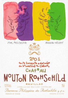 Etiquette Mouton Rothschild 2001