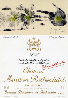 Etiquette Mouton Rothschild 2005