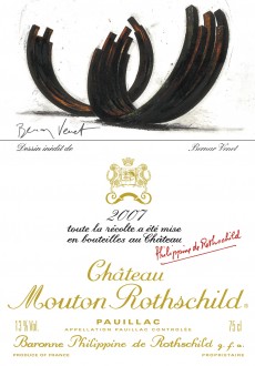 Etiquette Mouton Rothschild 2007