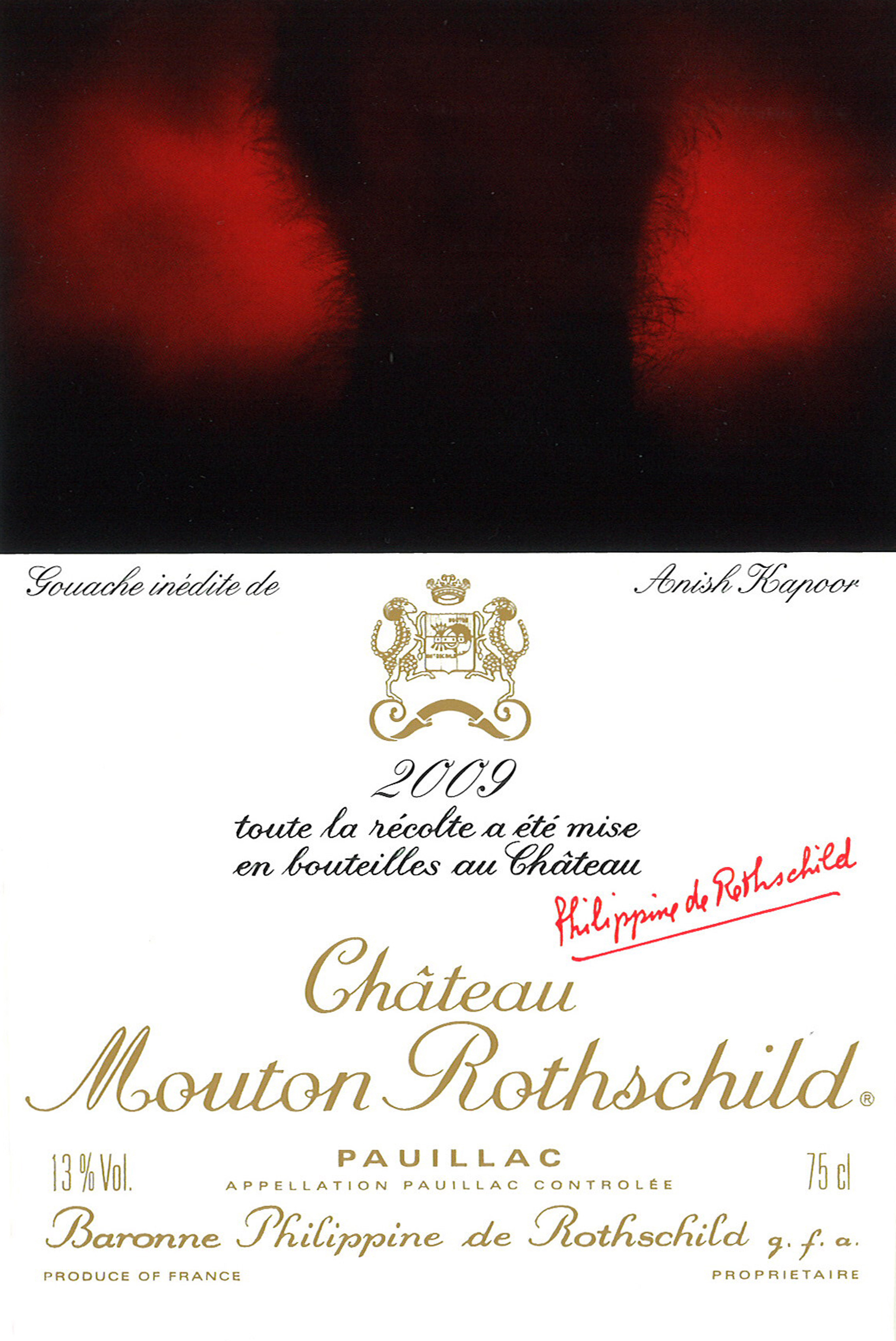 Etiquette Mouton Rothschild 2009