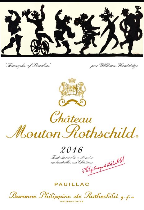 ウィリアム・ケントリッジ Etiquette Label 2016 Chateau Mouton Rothschild