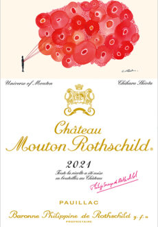 Chateau Mouton Rothschild 2021 label