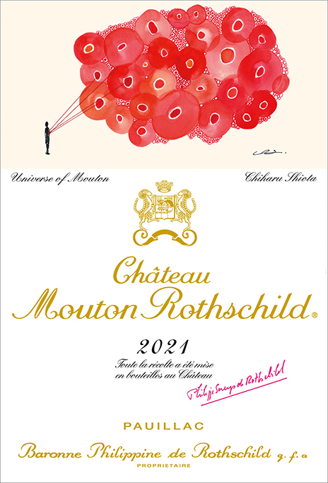 Chateau Mouton Rothschild 2021 label