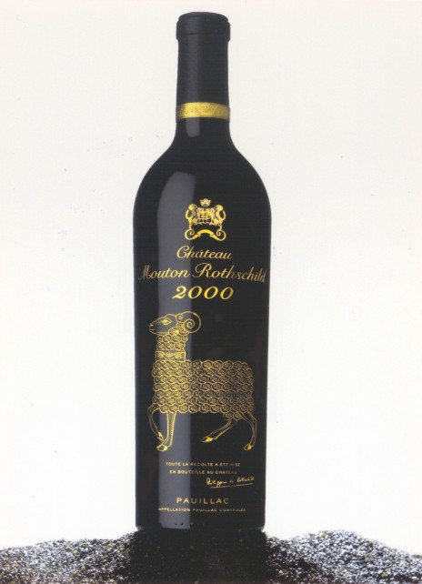 Mouton Rothschild bouteille 2000