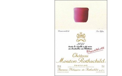 Label Château Mouton Rothschild 2013 Lee Ufan